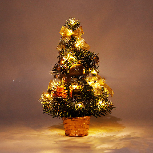 ライト付きクリスマスツリー 約30cm LEDライト付き 卓上 ミニツリー 20cm&30cm&40cm クリスマスツリー 北欧