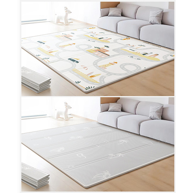 プレイマット 2cm 折りたたみ 床暖房対応 厚手 防水 ノンホルム 200