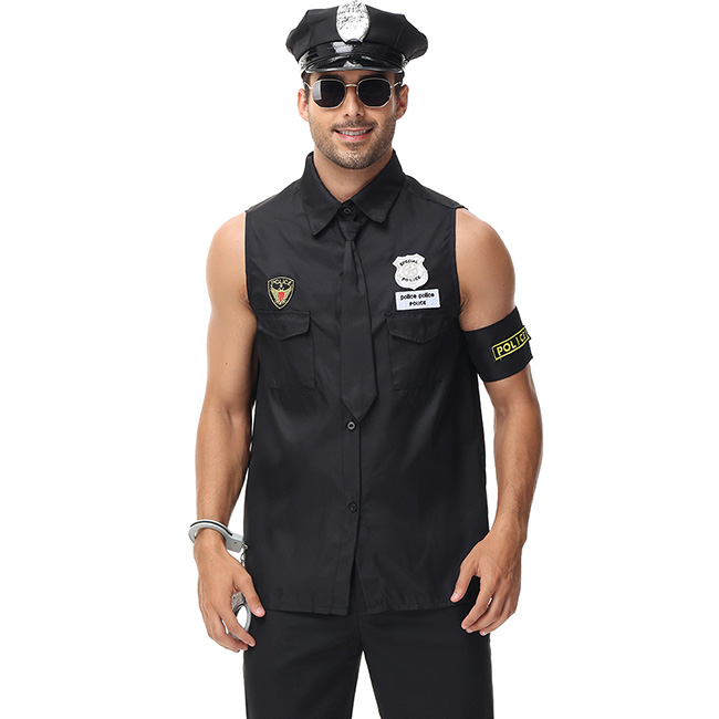 ハロウィン コスプレ ポリスシティ ポリス 男性 警察官 コスチューム
