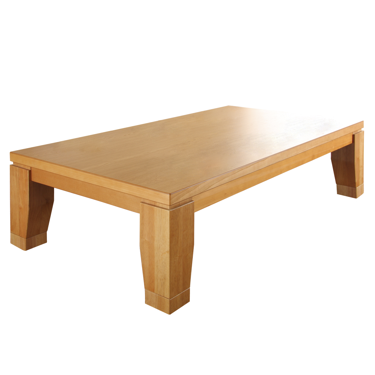こたつ テーブル 長方形 大判サイズ 継脚付きフラットヒーター フラットディレット 150x80cm [代引き不可]の画像