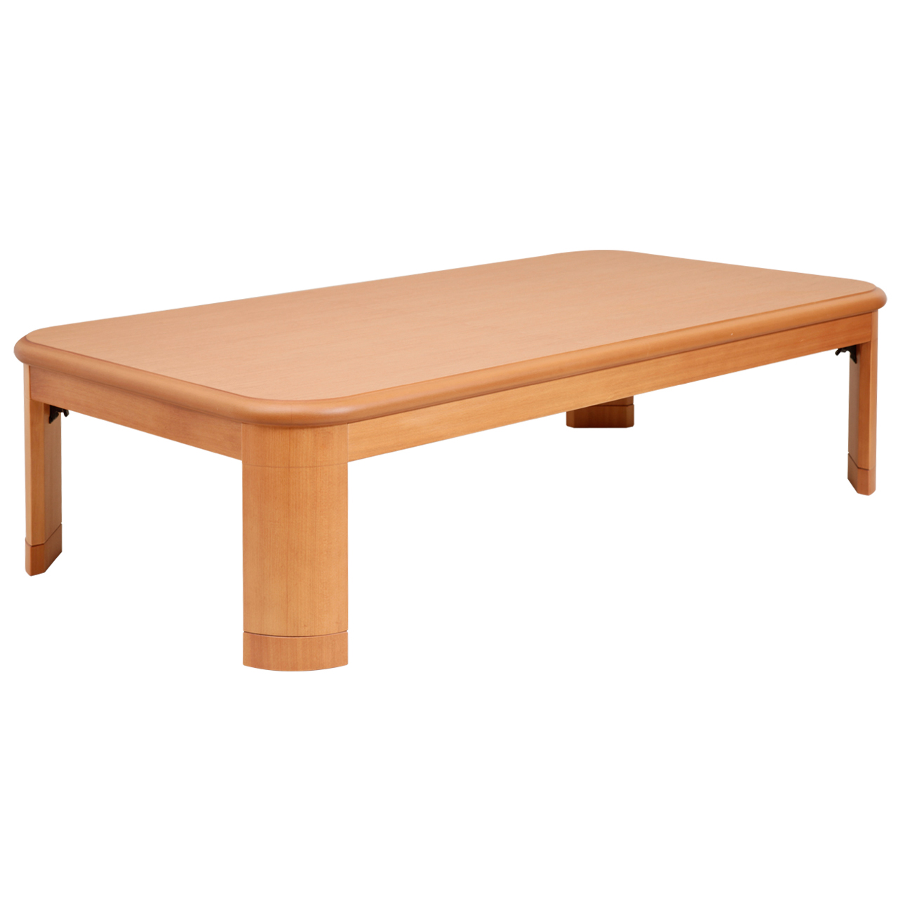 こたつ テーブル 長方形 大判サイズ 折れ脚・継脚付フラットヒーター