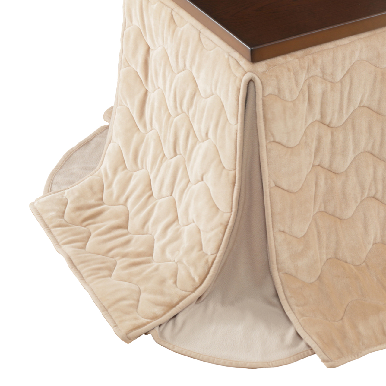 はっ水リバーシブルダイニングこたつ布団 80×80cm こたつ布団 正方形 省スペース はっ水リバーシブルダイニングこたつ