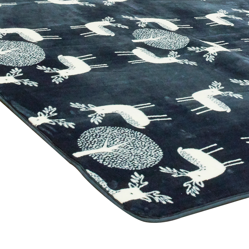 ラグ カーペットカバー 単品1.5畳用 185x130 北欧 ホットカーペット