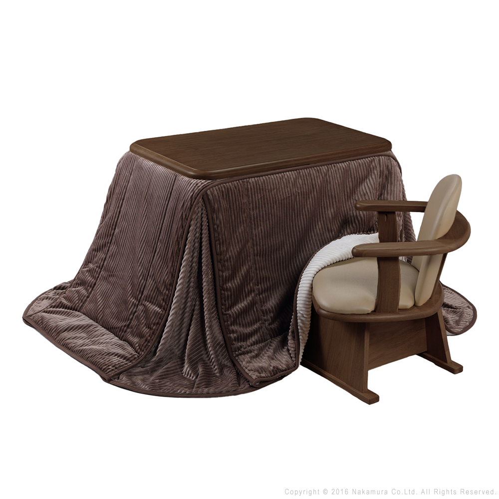 こたつ ダイニングテーブル セット 長方形 高さ調節 アコード90x60cm 3