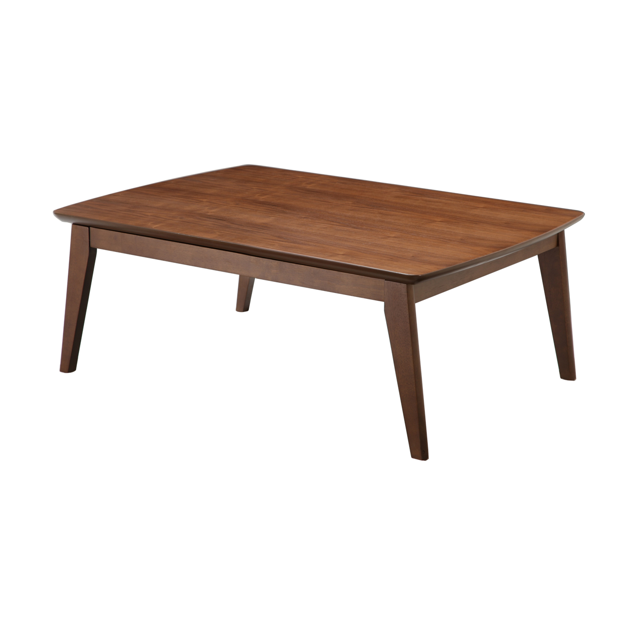 こたつ こたつテーブル 北欧 長方形 北欧デザインスクエアこたつ イーズ 単品 105x75cm おしゃれ 天然木 ウォールナット AW10