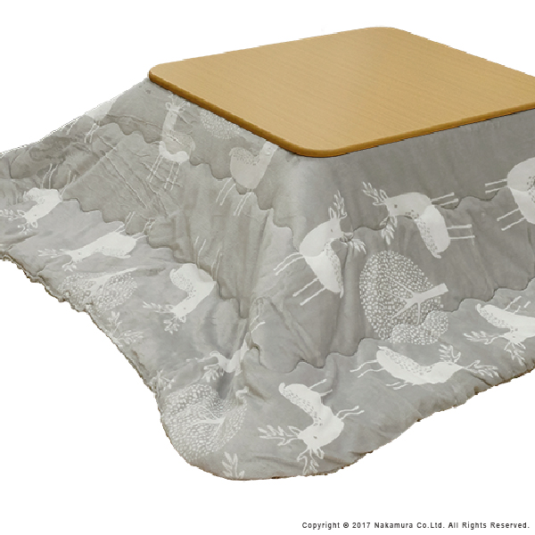 こたつ布団 北欧 正方形 保温綿入りこたつ布団 北欧柄タイプ ヒート