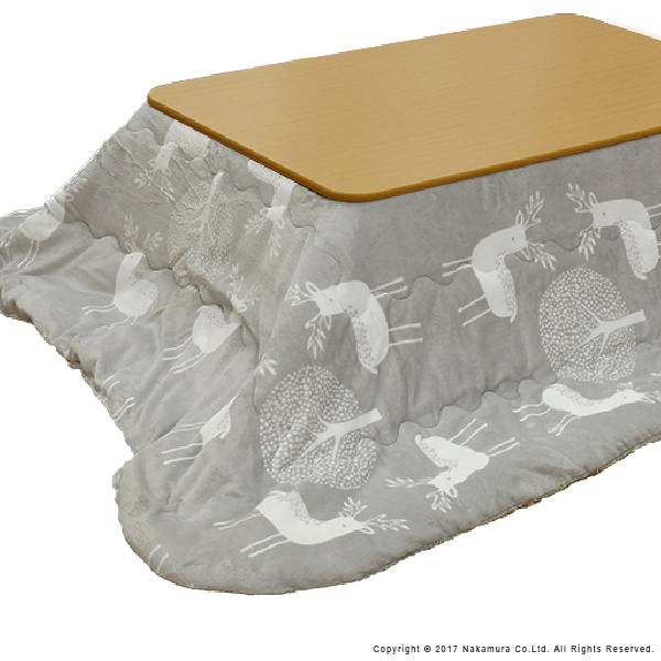 こたつ布団 北欧 長方形 保温綿入りこたつ布団 北欧柄タイプ ヒート