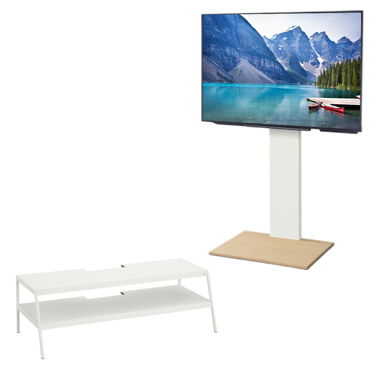 EQUALS 壁寄せ テレビスタンド 32V型〜60V型対応 家具Ju121 EQUALS テレビ台 WALL 壁寄せ セット テレビスタンド 32〜60v