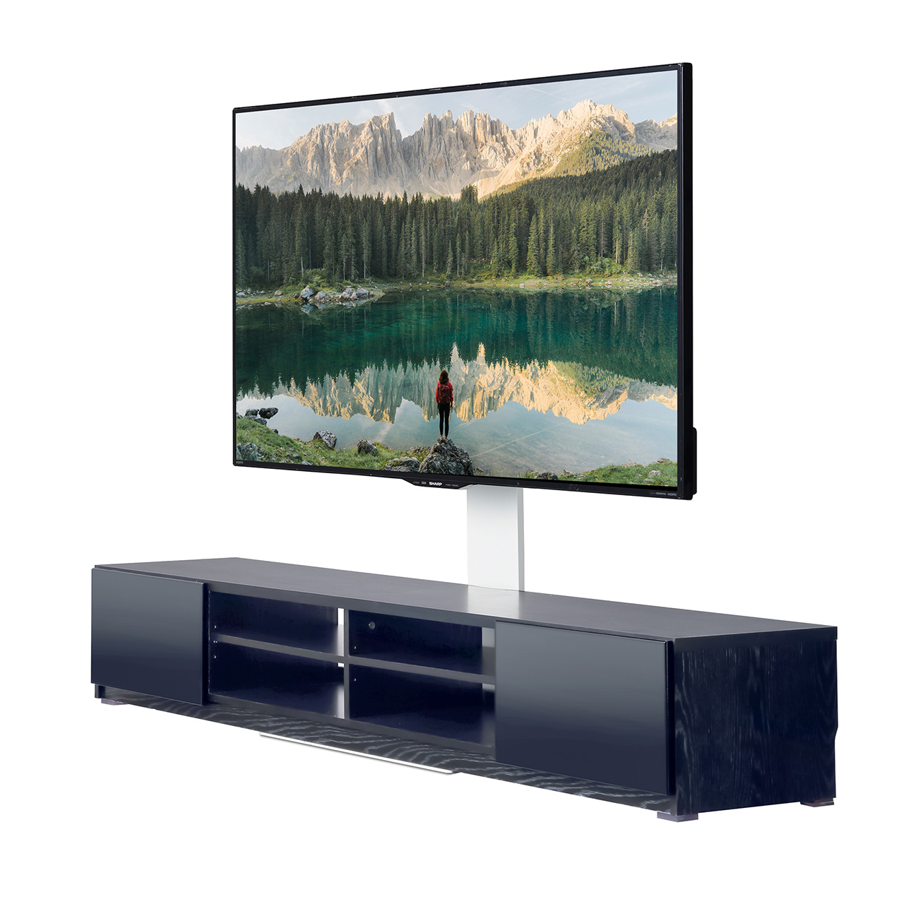 EQUALS テレビ台 WALL 壁寄せタイプ テレビ台用スタンド＋背面