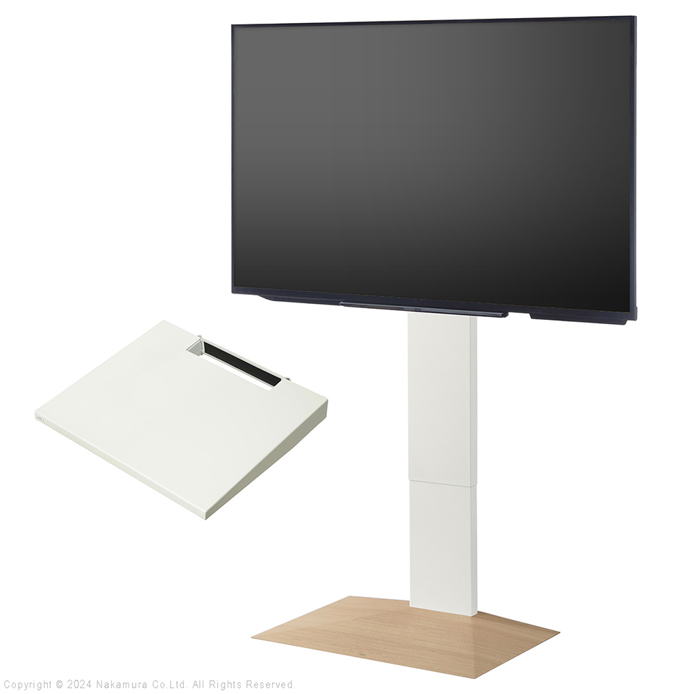 CGV32-3WN-CH-WH [32インチ ホワイト] テレビスタンド付 ナカムラ 32～80V型対応テレビスタンド WALL V3ハイタイプ SW