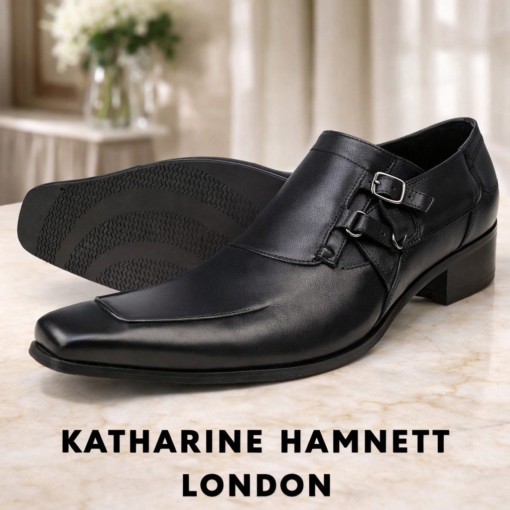 キャサリンハムネット　カジュアルシューズ　27㎝ ブラック KATHARINE HAMNETT LONDON（キャサリンハムネットロンドン