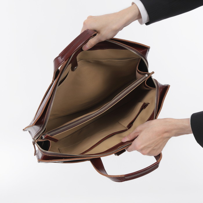 TAKEO KIKUCHI タケオキクチ ネイチャー ビジネスバッグ B4 三方開き