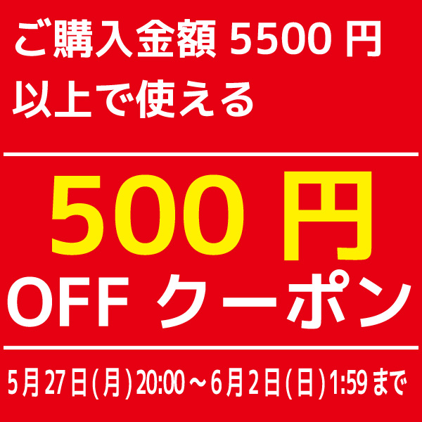 Gセール開催！ 5500円以上の商品ご購入で500円OFF♪