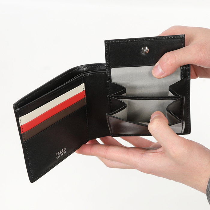 TAKEO KIKUCHI タケオキクチ シグマ 二つ折り財布 カード段4 727626