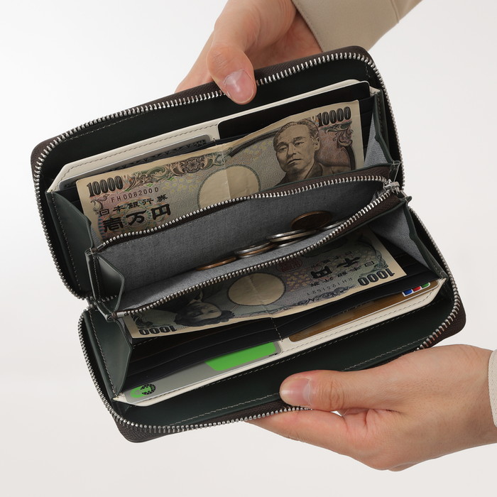 TAKEO KIKUCHI タケオキクチ マルゴ 長財布 ラウンドファスナー カード