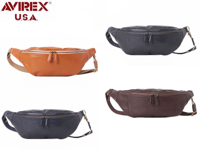 【ポイント10倍】AVIREX アビレックス BULTO ブルト ボディバッグ ショルダーバッグ レザー AVX5614 AVIREX（アヴィレックス） AVIREX BULTO ブルト レザーボディバッグ