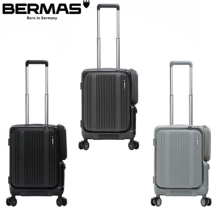 BERMAS バーマス　サイドポケット付きフロントオープンEURO CITYⅢ BERMAS バーマス EURO CITY3 サイドポケット付きフロントオープン 35L
