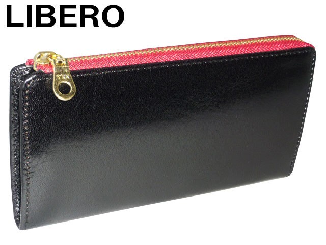 LIBERO リベロ L字ファスナー長財布 イタリアンレザー LA-040
