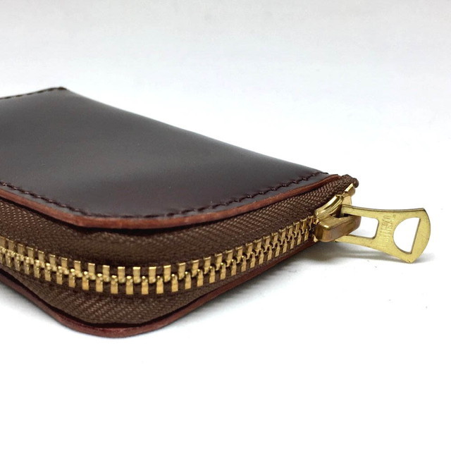 Lien リアン コードバン＆ジーンズラウンドミニウォレット 財布 日本製