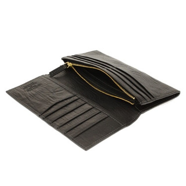 SONNE（ゾンネ） バケッタレザー 長札 ファスナー付 長財布 SOD005B