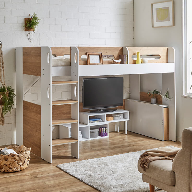 MINT ロフトベッド シングル ハイタイプ ロフト ベッド 宮付き ベッド