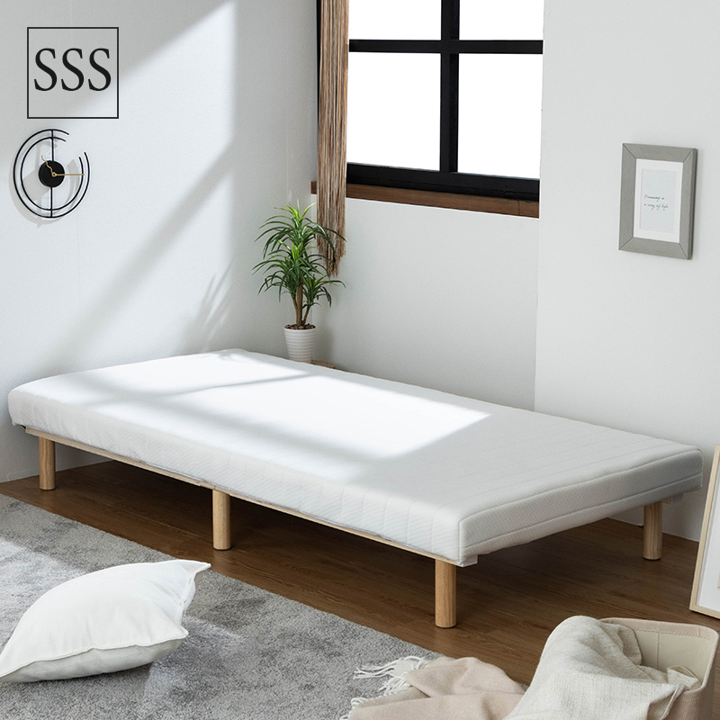 MINT 脚付きマットレス セミシングルショート マットレス ベッド 脚