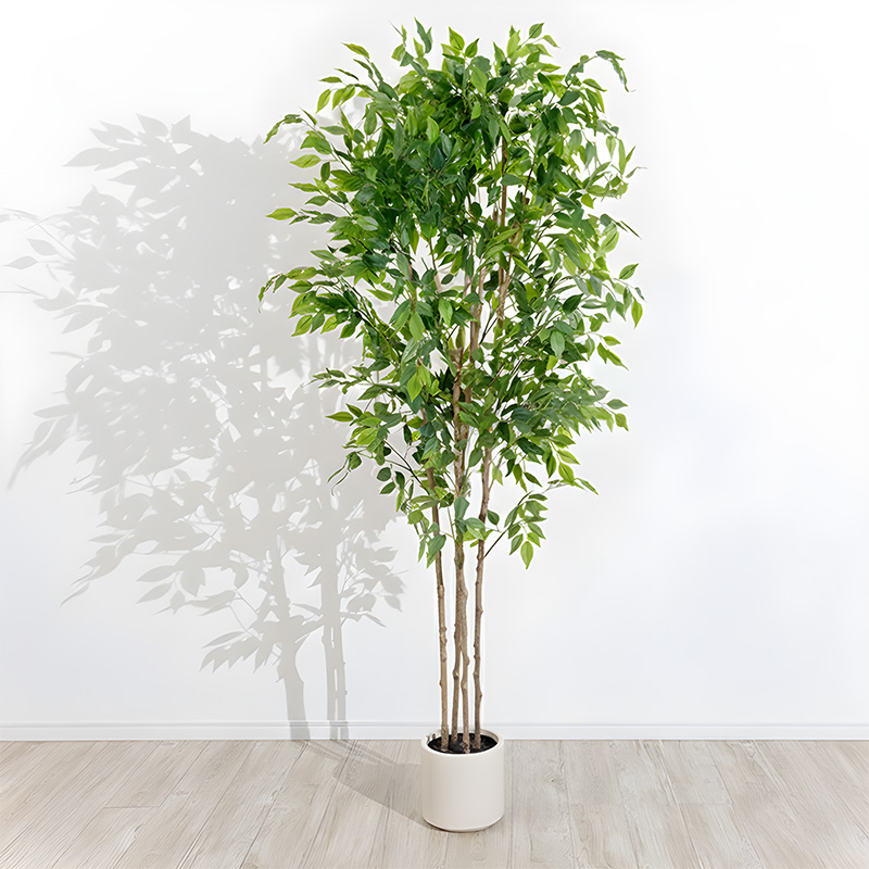 光触媒　人工観葉植物　ウォールグリーン　フェイクグリーン　ベンジャミン7070 楽天市場】人工観葉植物 光触媒 ベンジャミン 2本セット フェイク