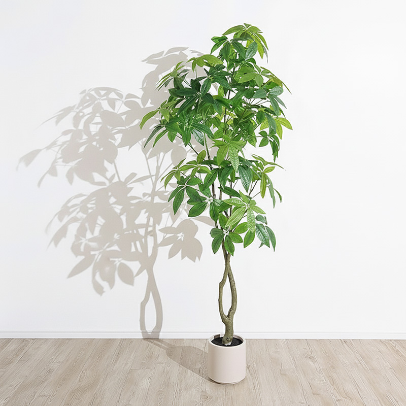 新品 三栄コーポレーション 光触媒 パキラ フェイクグリーン 約195cm MINT パキラ フェイクグリーン 光触媒フェイクグリーン 観葉植物 造花