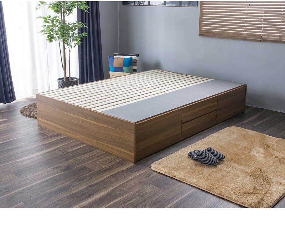 引き出し4杯チェスト収納ベッド シングルベッドヘッドレス シングルフレーム : sdnyffs : インテリアショップファンボヌール - 通販 -  Yahoo!ショッピング