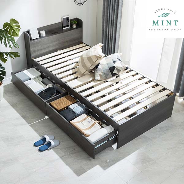 MINT チェストベッド ベッド 収納付き シングル 収納ベッド 収納 大