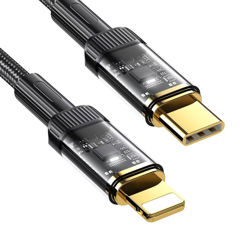 1m ケーブル Type-C to 100W 5A / Lightning 25W 充電ケーブル
