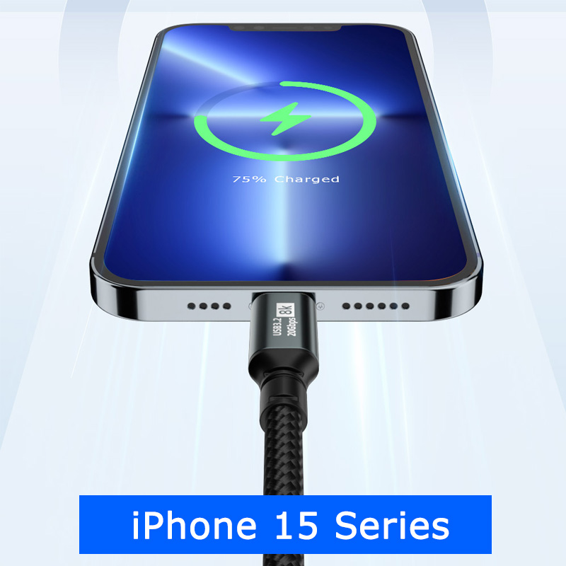USB-C to ケーブル 100W 20V 5A USB3.2 20Gbps データ転送 8K 出力