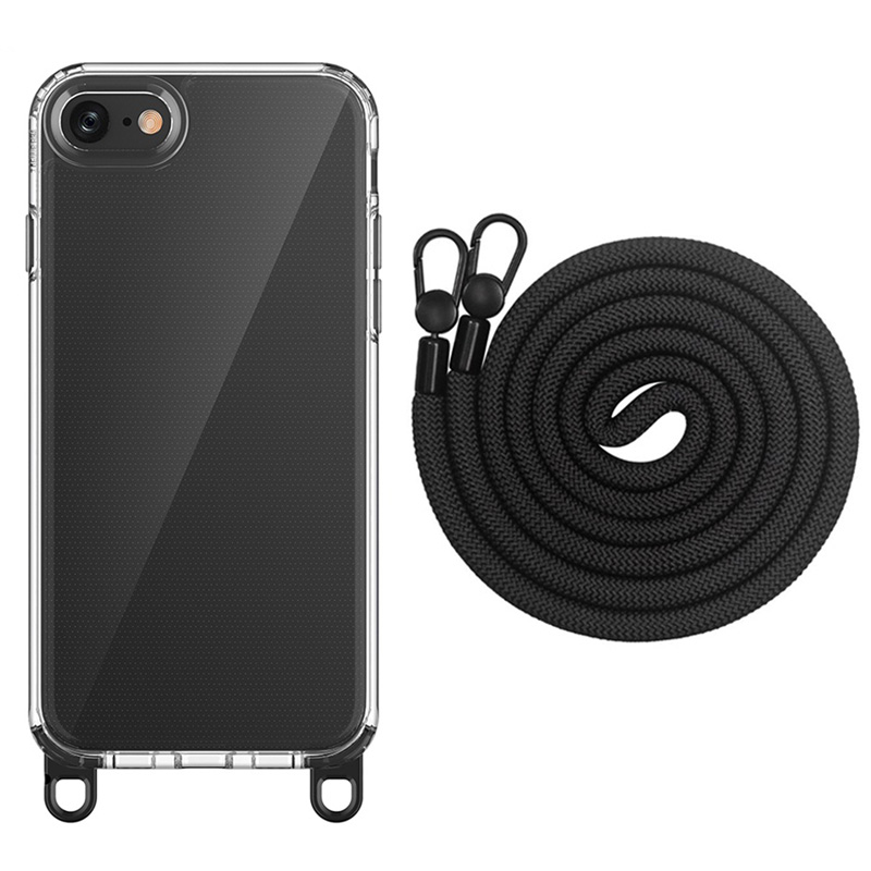 透明ケース ストラップ メタルフック付き iPhone16 Pro Max