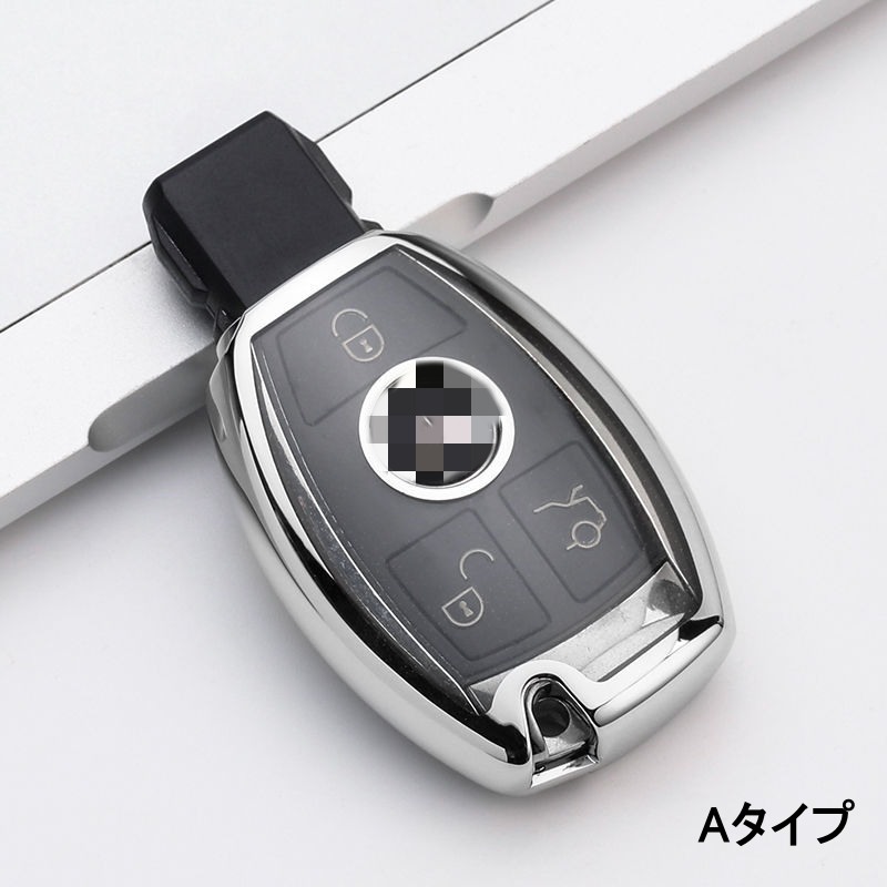 ★お値下げ中★【新品未使用】メルセデスベンツ キーケース ベンツ キーケース メルセデスベンツキーホルダーピンク 傷防止