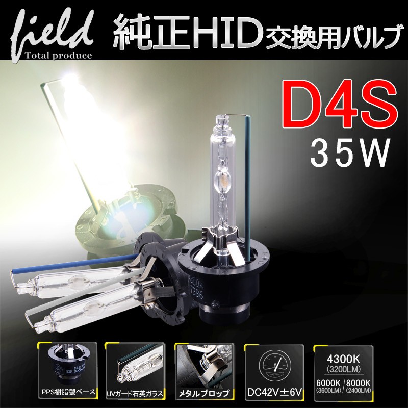 D4S メタルマウント搭載 HIDバーナー 爆光 2個セット