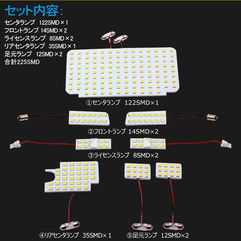 N-BOX 　リア、ラゲッジルーム球　３６連球