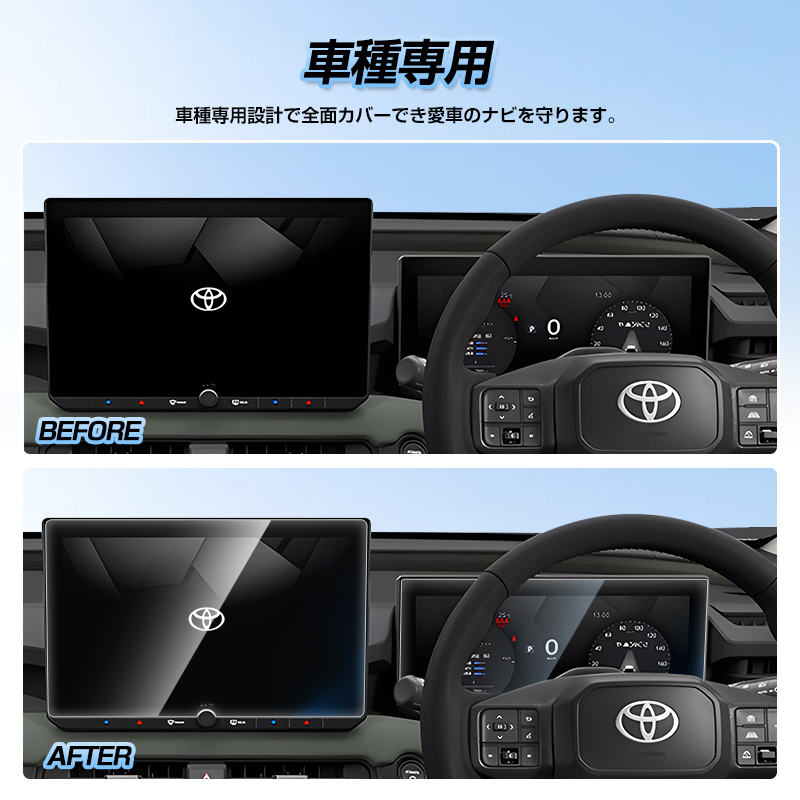 ▽新型 RAV4 60系 AXAN64 カーナビ 液晶保護フィルム メーター保護