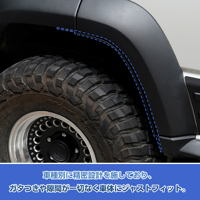 △スズキ ジムニーノマド JC74W 5ドア リアマッドガード 左右セット