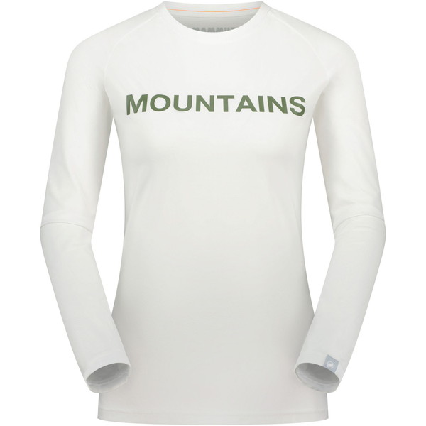 Ｔシャツ 長袖 長袖シャツ QD Logo Print Longsleeve T-shirts AF Women white PRT4  (MAT)の画像