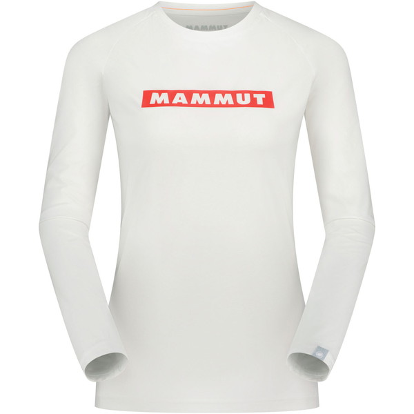 Ｔシャツ 長袖 長袖シャツ QD Logo Print Longsleeve T-shirts AF Women white-mammut red PRT2  (MAT)の画像