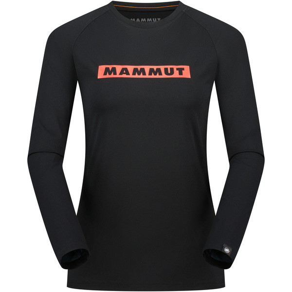 Ｔシャツ 長袖 長袖シャツ QD Logo Print Longsleeve T-shirts AF Women black-mammut red PRT2  (MAT)の画像