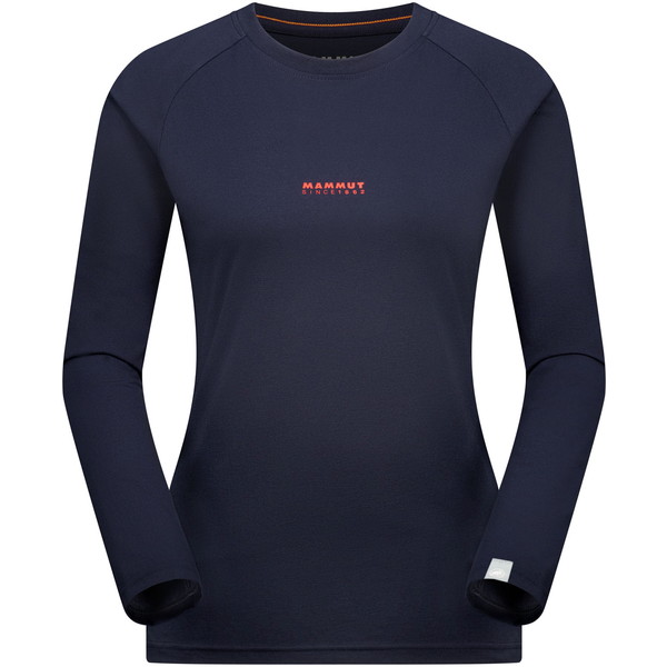Ｔシャツ 長袖 シャツ QD Logo Print Longsleeve T-shirts AF Women marine-mammut red PRT1  (MAT)の画像