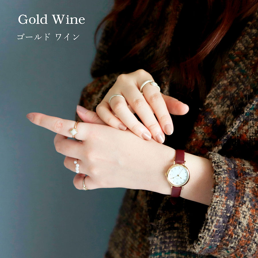 腕時計 レディース アプル アップルレザー サスティナブル シンプル おしゃれ プチプラ 仕事用 学校用 日本製ムーブ 30代 40代 お手頃 フィールドワーク | field work | 14