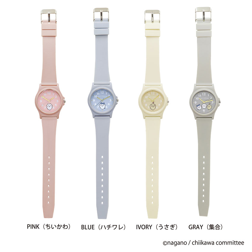 ちいかわ 腕時計 レディース キッズ PVCウォッチ ウレタンベルト かわいい ハチワレ うさぎ シンプル デイリーユース 通勤 通学 小さめ ナガノ フィールドワーク 関連画像2