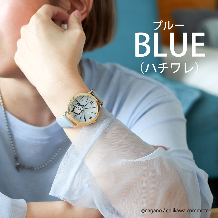 ちいかわ 腕時計 レディース キッズ レザーウォッチ 革ベルト かわいい ハチワレ うさぎ デイリーユース 見やすい 通勤 通学 小さめ ナガノ フィールドワーク 関連画像5
