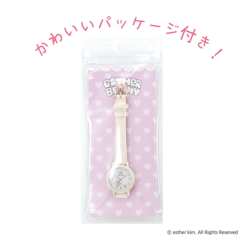 腕時計 レディース キッズ 革ベルト エスターバニー グッズ 1年保証 リボンバニー クリームバニー ラベンダーバニー フィールドワーク かわいい 軽い ウサギ | field work | 10