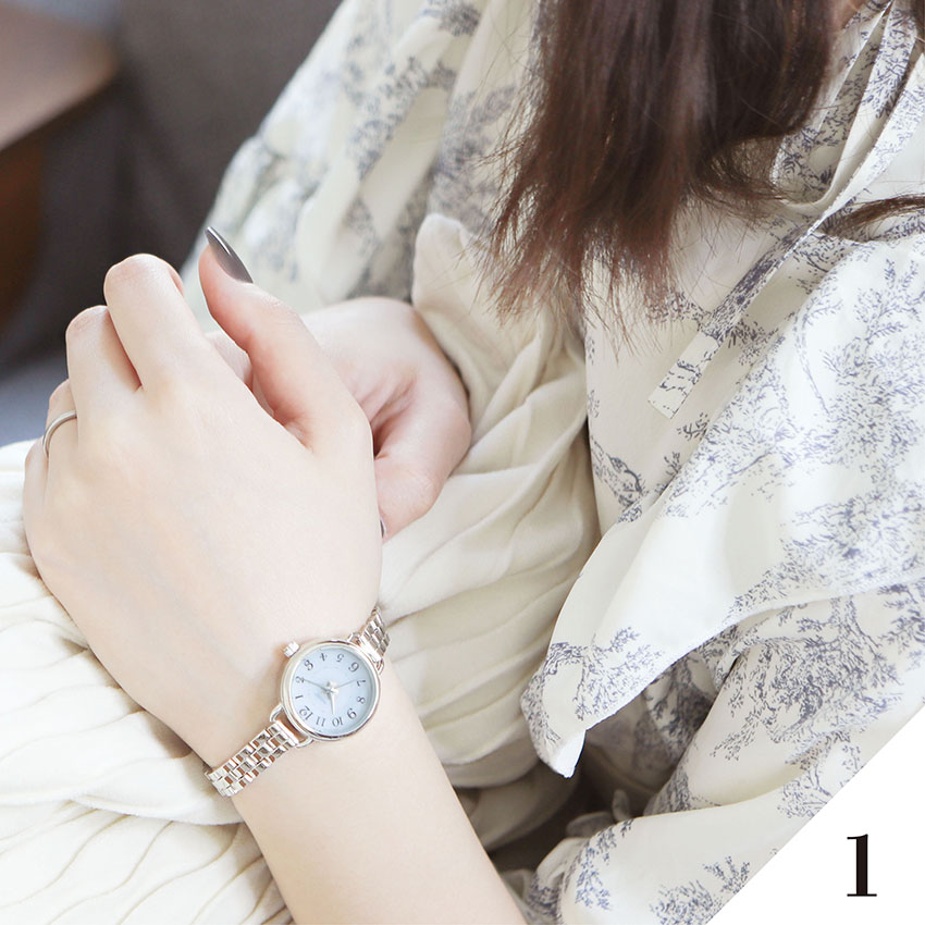 腕時計 レディース ソーラー ワトー メタルベルト シンプル ソーラーウォッチ 見やすい おしゃれ 可愛い 仕事用 通勤 通学 小さめ トレンド フィールドワーク | field work | 07