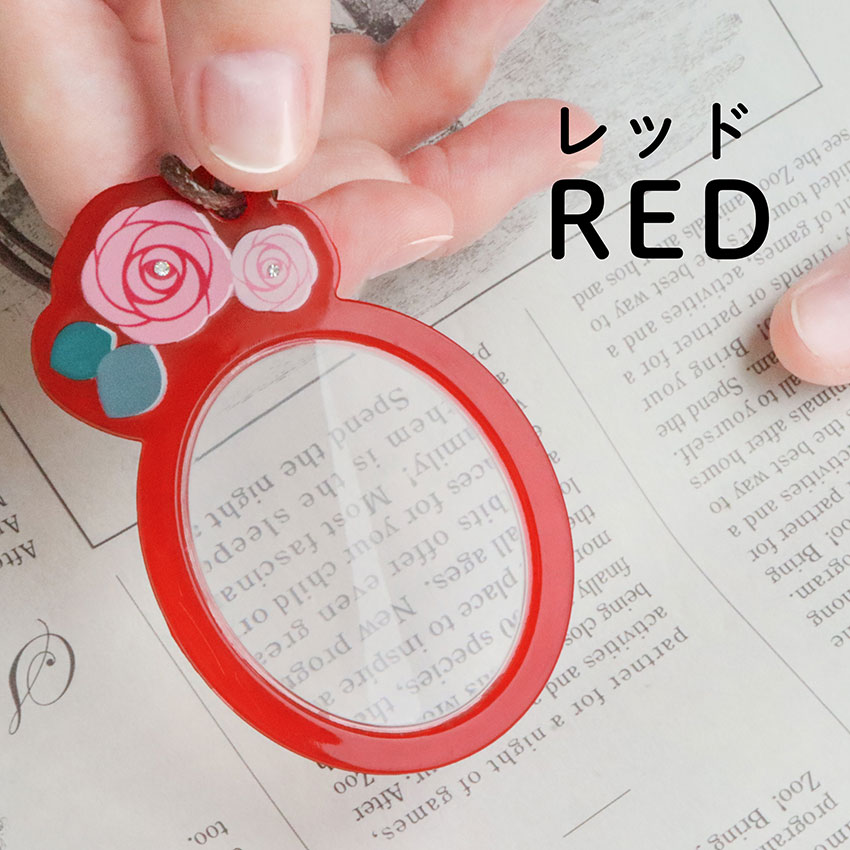 ルーペ 携帯 ペンダント ネックレス バラ 薔薇 石付き 拡大鏡 おしゃれ レザー 作業用ルーペ 小物 雑貨 フィールドワーク メール便送料無料 30代 40代 お手頃 |  | 02