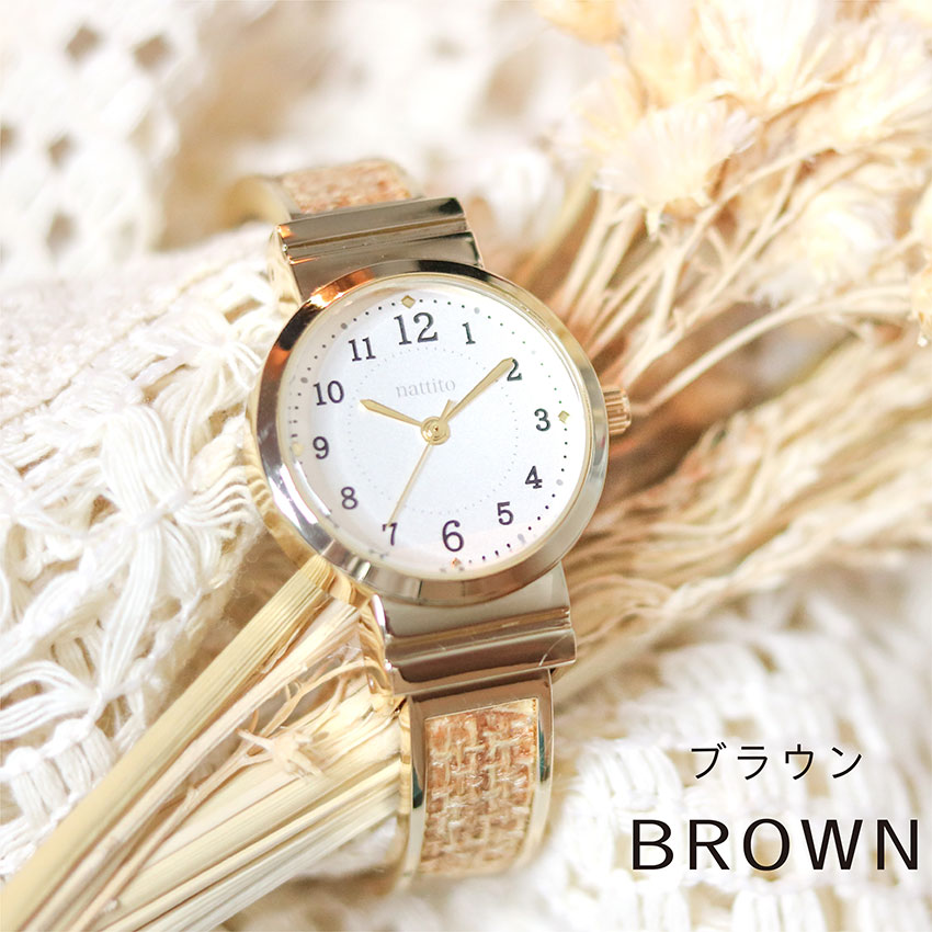 腕時計 レディース メタル バングル カミラ 金属ベルト 高見え 麻風 高級感  アクセ 雑貨  フィールドワーク 一年保証 日本製ムーブメント | field work | 02