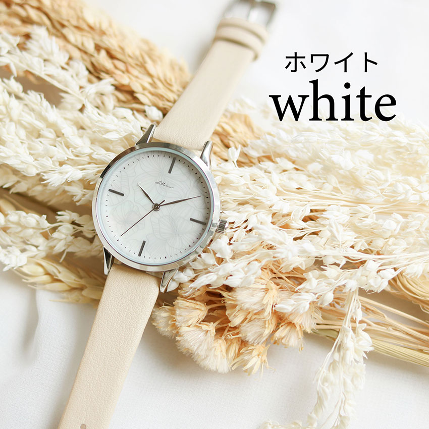 腕時計 レディース 腕時計 レディース 革ベルト シェルフ かわいい 花柄 フラワー シェル風 上品 高見え 通勤 通学 仕事用 プチプラ 20代 30代 フィールドワーク | field work | 01